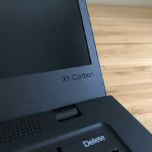close-up of x1 carbon screen corner